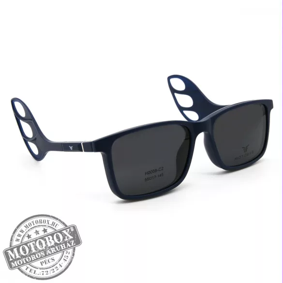 Szemüvegkeret sisakos szárral + utcai szár + Clip-On MOTOEYE H0008-C2 Kék, Kék