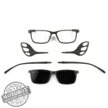 Szemüvegkeret sisakos szárral + utcai szár + Clip-On MOTOEYE H0008-C3 Khaki, Khaki