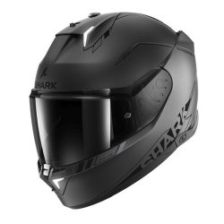   Shark bukósisak - Skwal i3 - Blank sp mat BEÉPÍTETT FÉKLÁMPÁVAL, MATT SÖTÉTSZÜRKE-FEKETE-EZÜST