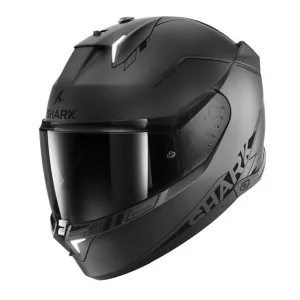 Shark bukósisak - Skwal i3 - Blank sp mat BEÉPÍTETT FÉKLÁMPÁVAL, MATT SÖTÉTSZÜRKE-FEKETE-EZÜST