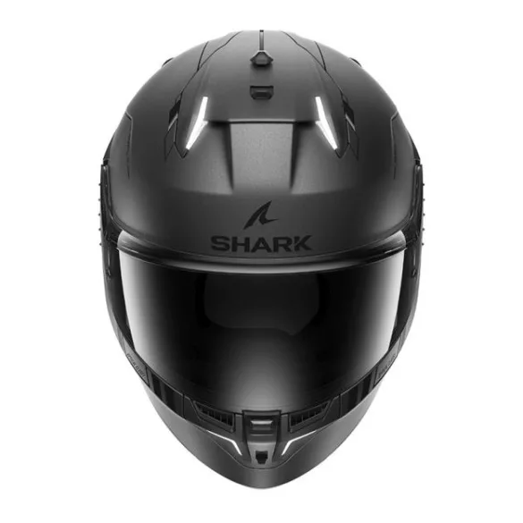 Shark bukósisak - Skwal i3 - Blank sp mat BEÉPÍTETT FÉKLÁMPÁVAL, MATT SÖTÉTSZÜRKE-FEKETE-EZÜST