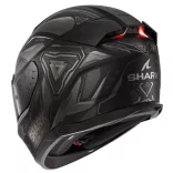 Shark bukósisak - Skwal i3 - Linik mat BEÉPÍTETT FÉKLÁMPÁVAL, MATT FEKETE-SÖTÉTSZÜRKE