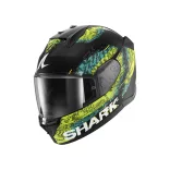 Shark bukósisak D-SKWAL 3 SPEED-VIB MAT ,MATT FEKETE-ZÖLD-KÉK