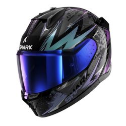 Shark bukósisak - D-Skwal 3 - Blast-R FEKETE-ZÖLD-LILA