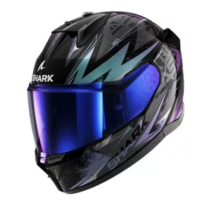 Shark bukósisak - D-Skwal 3 - Blast-R FEKETE-ZÖLD-LILA