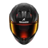 Shark bukósisak - D-Skwal 3 - Blast-R MATT FEKETE-SÖTÉTSZÜRKE-PIROS