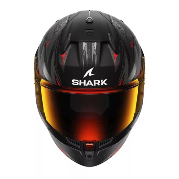 Shark bukósisak - D-Skwal 3 - Blast-R MATT FEKETE-SÖTÉTSZÜRKE-PIROS