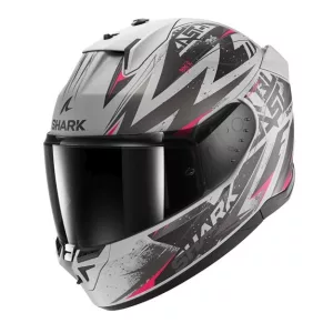 Shark bukósisak - D-Skwal 3 - Blast-R MATT EZÜST-RÓZSASZÍN-FEKETE