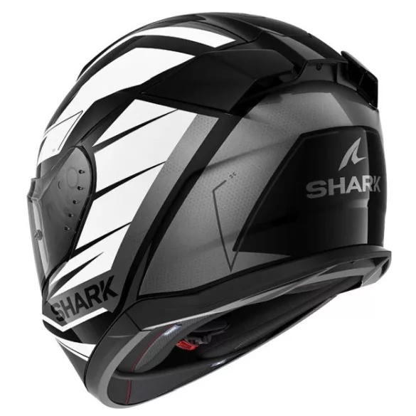 Shark bukósisak - D-Skwal 3 - Sizler FEKETE-FEHÉR-SÖTÉTSZÜRKE