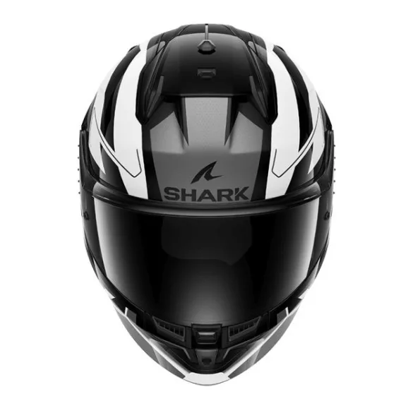 Shark bukósisak - D-Skwal 3 - Sizler FEKETE-FEHÉR-SÖTÉTSZÜRKE