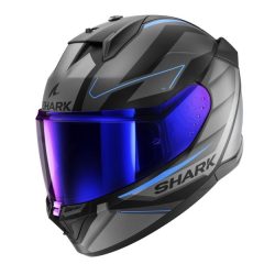   Shark bukósisak - D-Skwal 3 - Sizler MATT FEKETE-SÖTÉTSZÜRKE-KÉK