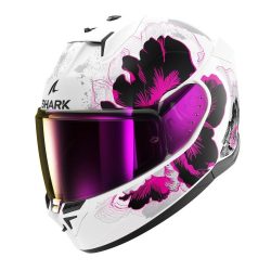   Shark bukósisak - D-Skwal 3 - Mayfer FEHÉR-RÓSZASZÍN-SÖTÉTSZÜRKE