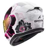 Shark bukósisak - D-Skwal 3 - Mayfer FEHÉR-RÓSZASZÍN-SÖTÉTSZÜRKE