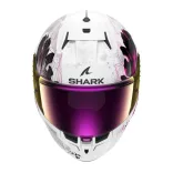 Shark bukósisak - D-Skwal 3 - Mayfer FEHÉR-RÓSZASZÍN-SÖTÉTSZÜRKE