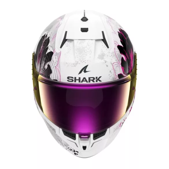 Shark bukósisak - D-Skwal 3 - Mayfer FEHÉR-RÓSZASZÍN-SÖTÉTSZÜRKE