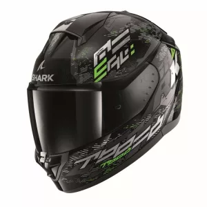 Shark bukósisak - Ridill 2 - Molokai FEKETE-EZÜST-ZÖLD