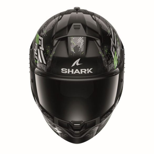 Shark bukósisak - Ridill 2 - Molokai FEKETE-EZÜST-ZÖLD