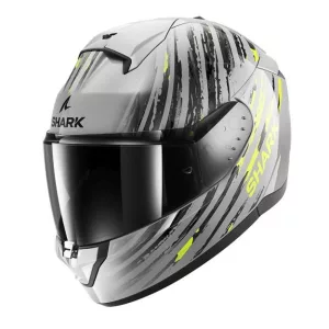 Shark bukósisak - Ridill 2 - Assya EZÜST-SÖTÉTSZÜRKE-SÁRGA