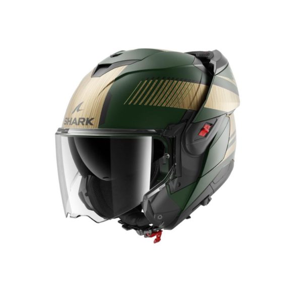 SHARK OXO SIKTER MAT BUKÓSISAK,MATT ZÖLD-KRÓM-ARANY