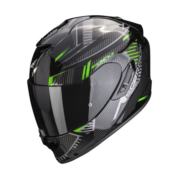 bukósisak zárt SCORPION EXO-1400 EVO AIR SHELL BLACK/GREEN