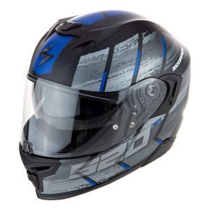 bukósisak zárt SCORPION EXO-520 EVO AIR MAHA MATT BLACK/BLUE