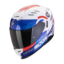   bukósisak zárt SCORPION EXO-520 EVO II TITAN white/blue/red