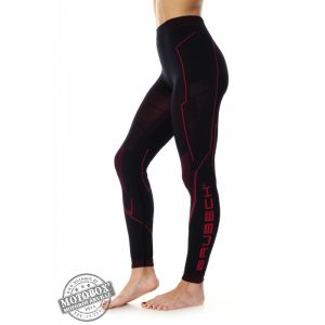 BRUBECK® COOLER Nyári női motoros aláöltöző nadrág fekete-pink