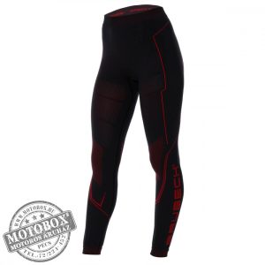 BRUBECK® COOLER Nyári női motoros aláöltöző nadrág fekete-piros