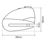 OXFORD Screamer 7 Riasztós Féktárcsazár Sárga