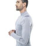 BRUBECK® COOLER nyári férfi hosszú ujjú motoros aláöltöző felső szürke