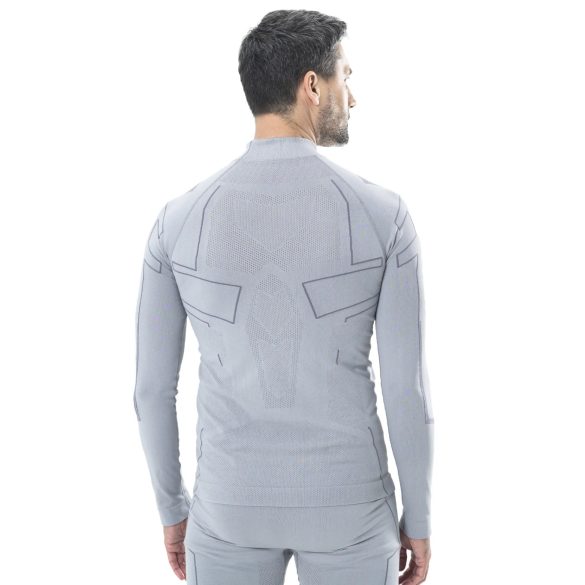 BRUBECK® COOLER nyári férfi hosszú ujjú motoros aláöltöző felső szürke