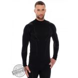 BRUBECK® COOLER nyári férfi hosszú ujjú motoros aláöltöző felső fekete