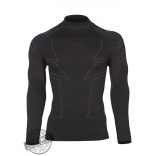 BRUBECK® COOLER nyári férfi hosszú ujjú motoros aláöltöző felső fekete