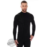BRUBECK® COOLER nyári férfi hosszú ujjú motoros aláöltöző felső fekete