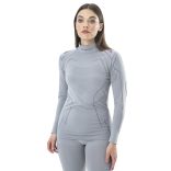 BRUBECK® COOLER nyári női hosszú ujjú motoros aláöltöző felső szürke