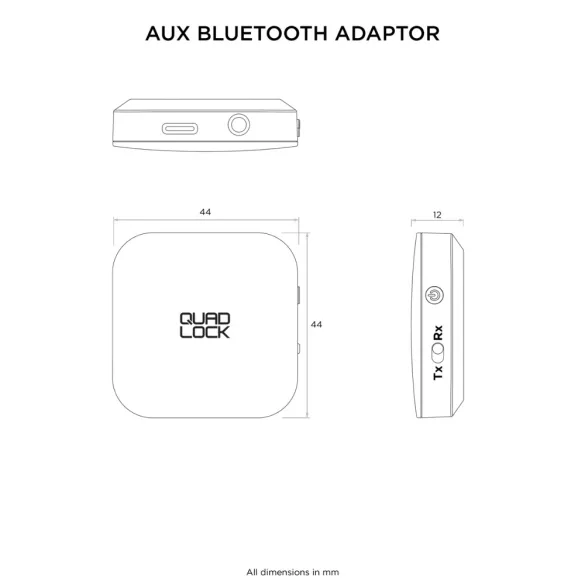 QUAD LOCK AUX Bluetooth Audio adapter