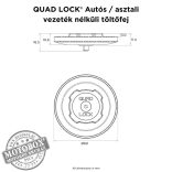 QUAD LOCK® Autós / asztali - vezeték nélküli töltőfej ÚJ