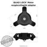 QUAD LOCK® Motor telefontartó kormányszárba + rezgéscsillapító adapter