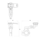 QUAD LOCK® Motor telefontartó kormányrúdra PRO Állítható