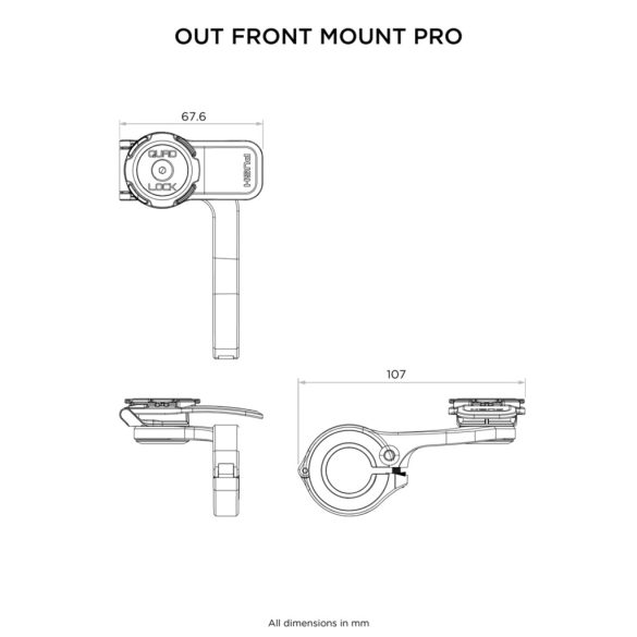 QUAD LOCK® Kerékpározás - telefontartó kormányrúdra PRO2