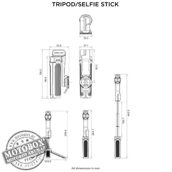 QUAD LOCK® Fotózás - Állvány/szelfibot ÚJ