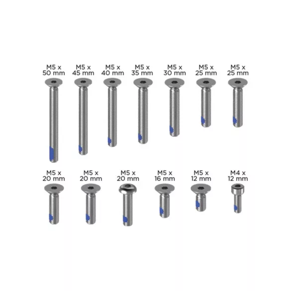 QUAD LOCK® Motor telefontartó kormányrúdra pót csavarkészlet ezüst V2