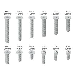   QUAD LOCK® Motor telefontartó kormányrúdra pót csavarkészlet ezüst