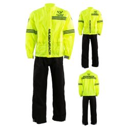 esőruha kétrészes MUGENRACE 2452 BLACK/FLUO YELLOW