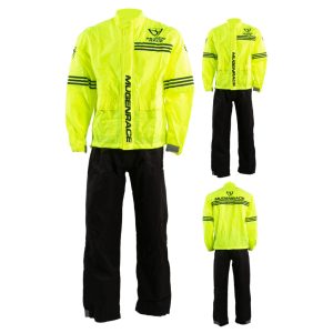 esőruha kétrészes MUGENRACE 2452 BLACK/FLUO YELLOW