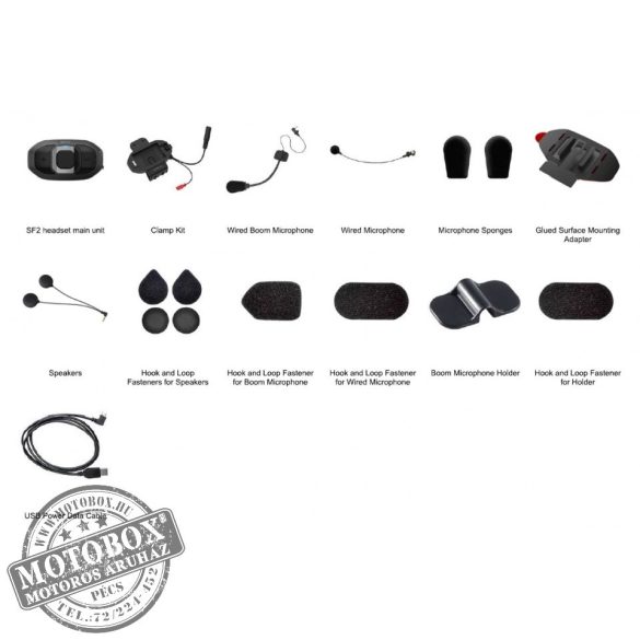 SENA SF2 DUPLA CSOMAG HD-hangszórókkal, Motoros-Motoros közötti Bluetooth kapcsolat