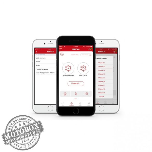 SENA SPIDER ST1 - DUPLA CSOMAG - MESH kommunikáció bukósisakokhoz