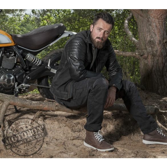 TriloBite Acid Scrambler motoros farmernadrág fekete