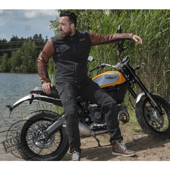 TriloBite Acid Scrambler motoros farmernadrág fekete