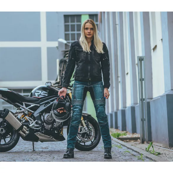 TRILOBITE LADY PARADO TECH-AIR KOMPATIBILIS NŐI MOTOROS FARMERDZSEKI, FEKETE